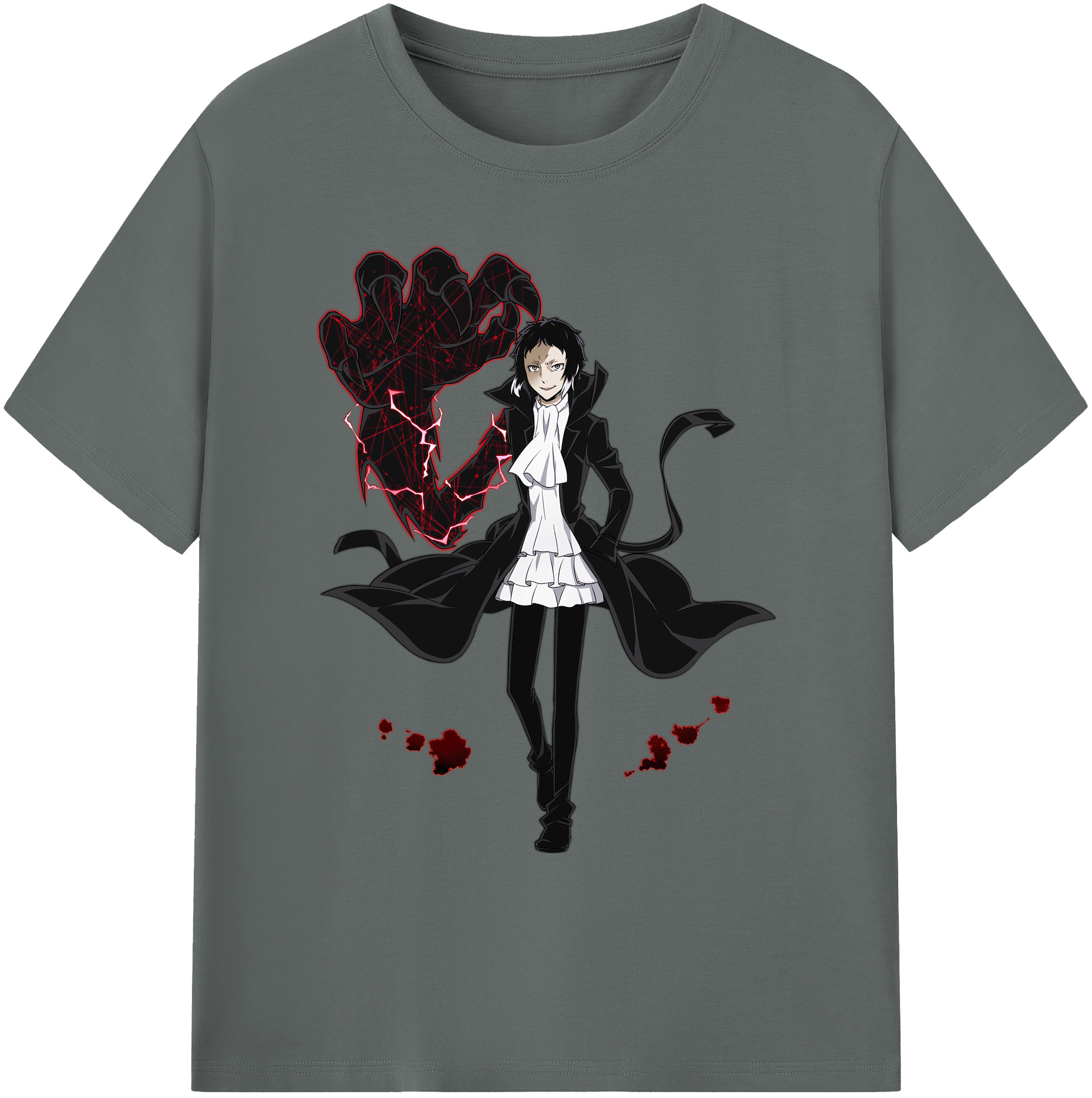 （画像用） 文豪ストレイドッグス Bungo Stray Dogs 綿100％ メンズ半袖Tシャツ｜肌触りやわらか＆通気性